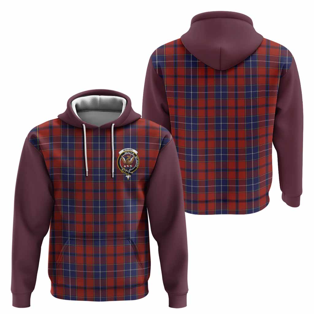 Wishart Tartan Accent Hoodie with Family Crest