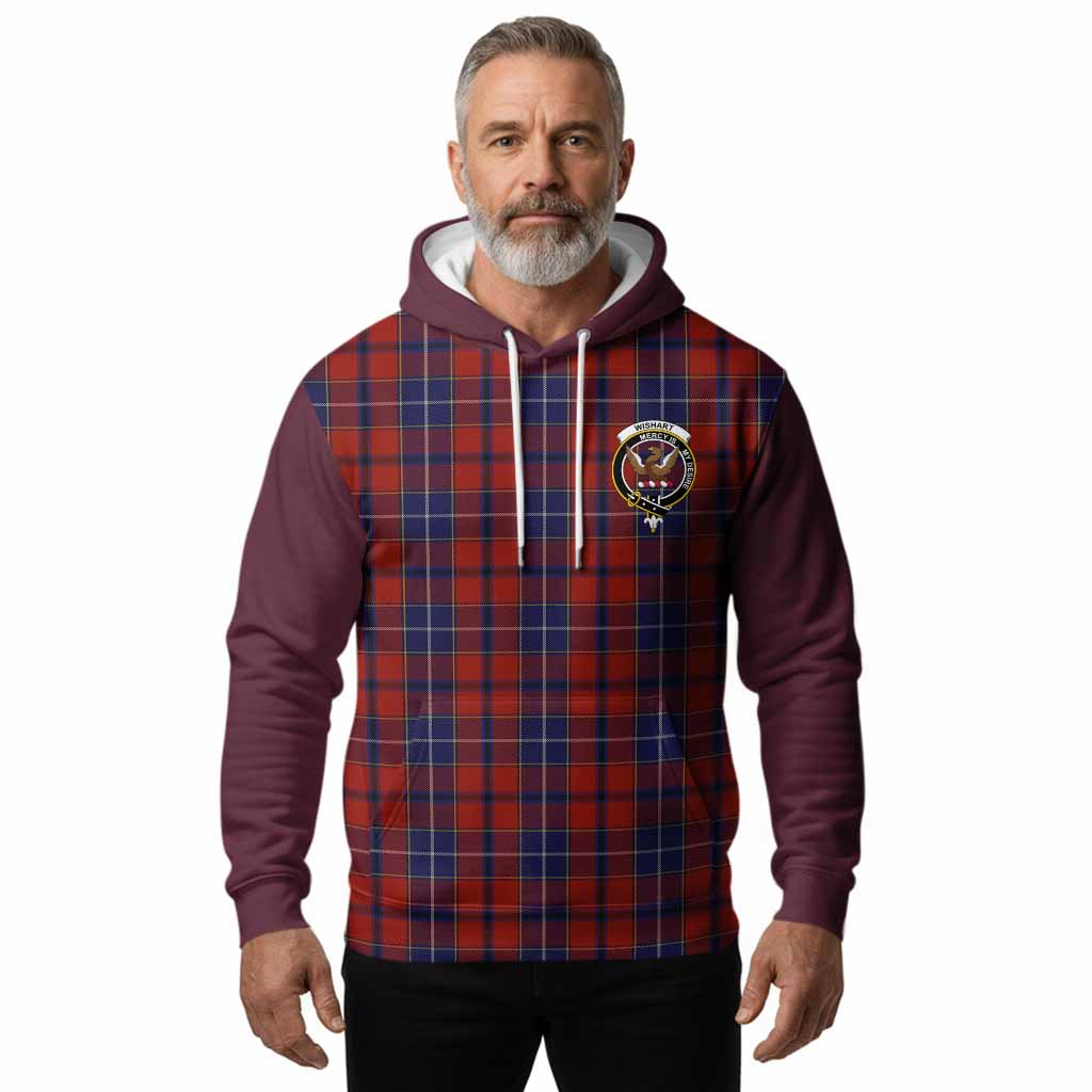 Wishart Tartan Accent Hoodie with Family Crest
