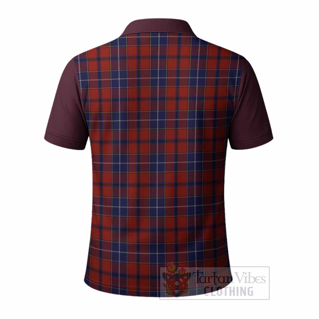 Wishart Tartan Accent Polo Shirt with Family Crest