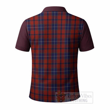Wishart Tartan Accent Polo Shirt with Family Crest