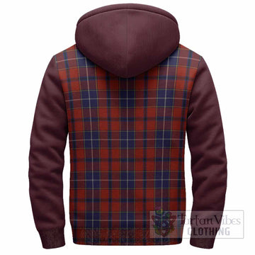 Wishart Tartan Accent Sherpa Hoodie with Family Crest