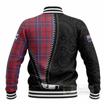 Wishart Tartan Baseball Jacket New Zealand Pattern Unique Zipper Stylized