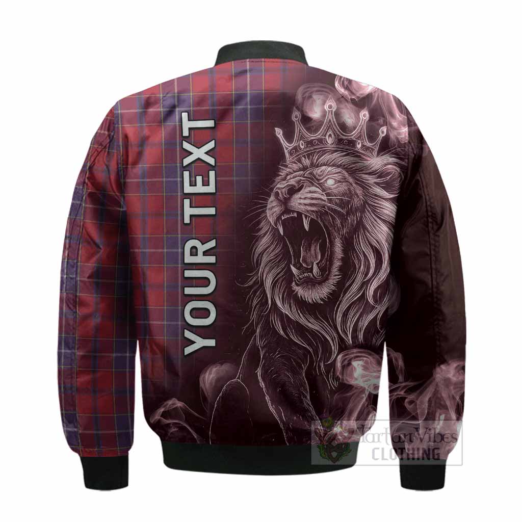 Wishart Tartan Bomber Jacket Roaring Lion Heritage