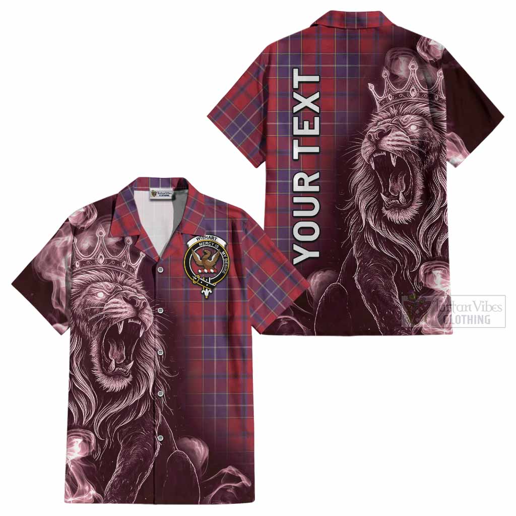 Wishart Tartan Cotton Hawaiian Shirt Roaring Lion Heritage