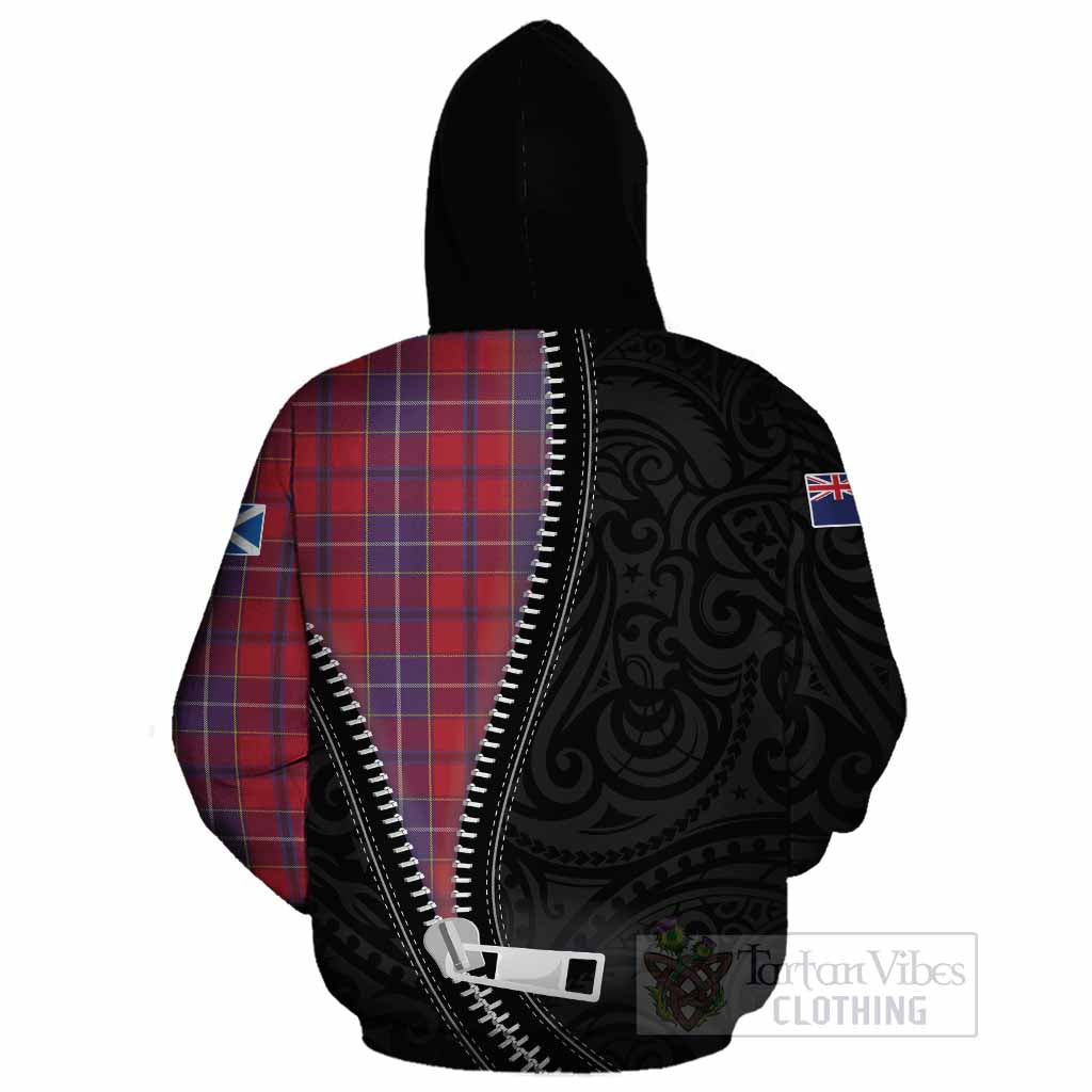 Wishart Tartan Cotton Hoodie New Zealand Pattern Unique Zipper Stylized
