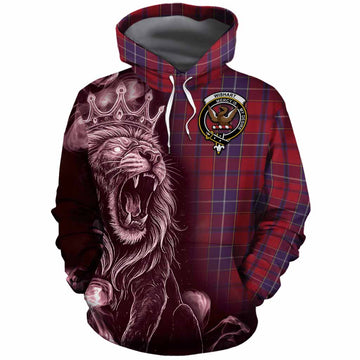 Wishart Tartan Cotton Hoodie Roaring Lion Heritage