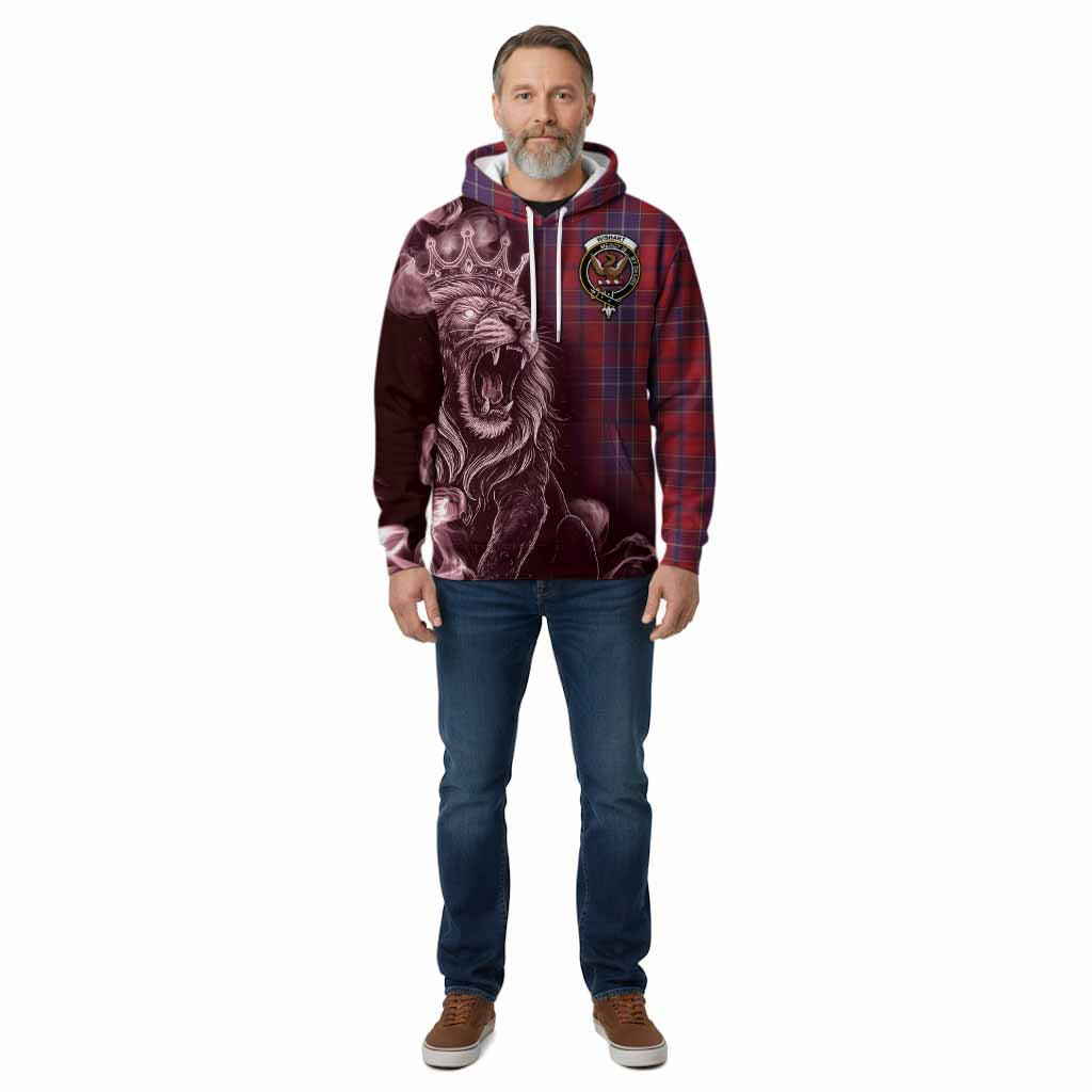 Wishart Tartan Cotton Hoodie Roaring Lion Heritage