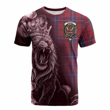 Wishart Tartan Cotton T-shirt Roaring Lion Heritage