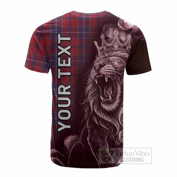 Wishart Tartan Cotton T-shirt Roaring Lion Heritage