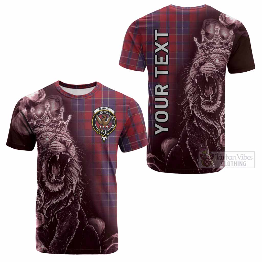 Wishart Tartan Cotton T-shirt Roaring Lion Heritage