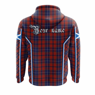 Wishart Tartan Crest Hoodie Scotland Coat of Arm Flag Style - Tartan Vibes Clothing