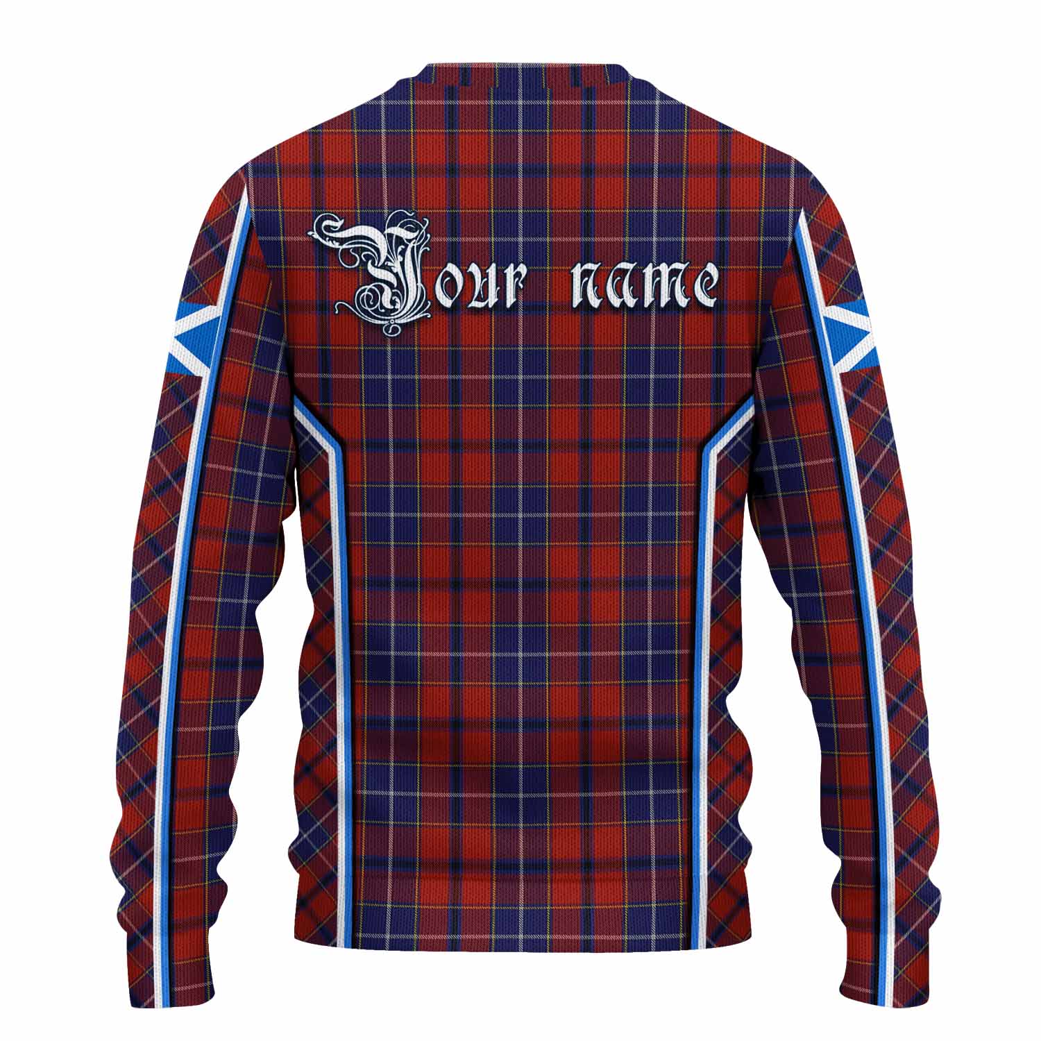 Wishart Tartan Crest Knitted Sweater Scotland Coat of Arm Flag Style - Tartan Vibes Clothing