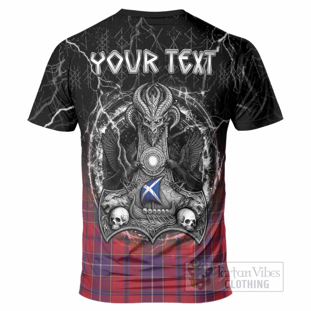 Wishart Tartan Crest T-Shirt Celtic Odin's Raven Legacy