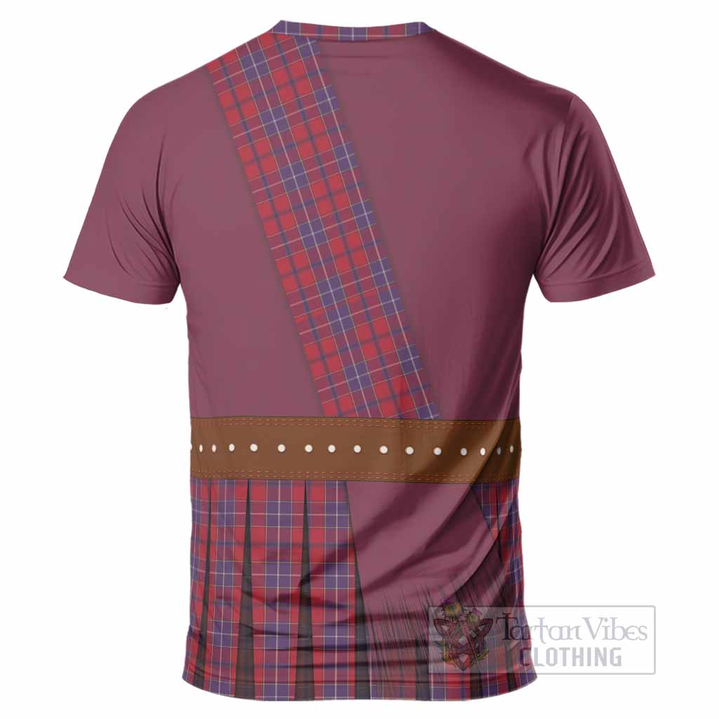Wishart Tartan Crest T-Shirt Kilt Costume Style