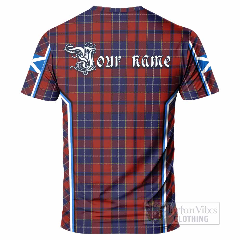 Wishart Tartan Crest T-shirt Scotland Coat of Arm Flag Style - Tartan Vibes Clothing