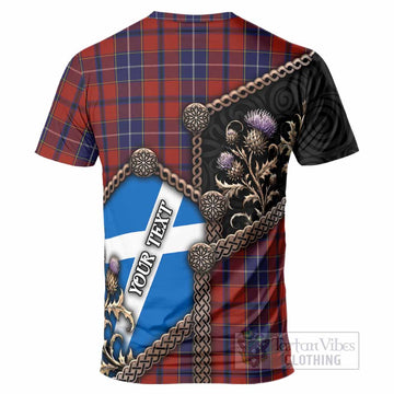 Wishart Tartan Crest T-Shirt Scottish Thistle Loch Ness Monster
