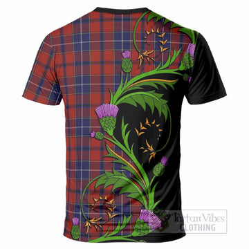 Wishart Tartan Crest T-Shirt Scottish Thistle Pride Heritage Art