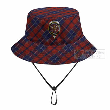 Wishart Tartan Fishing Hat with Family Crest
