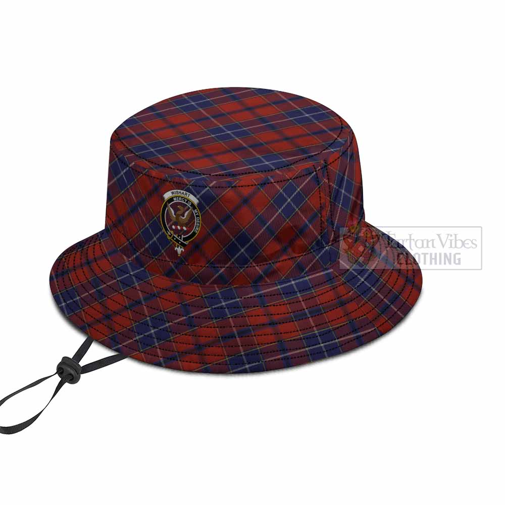 Wishart Tartan Fishing Hat with Family Crest