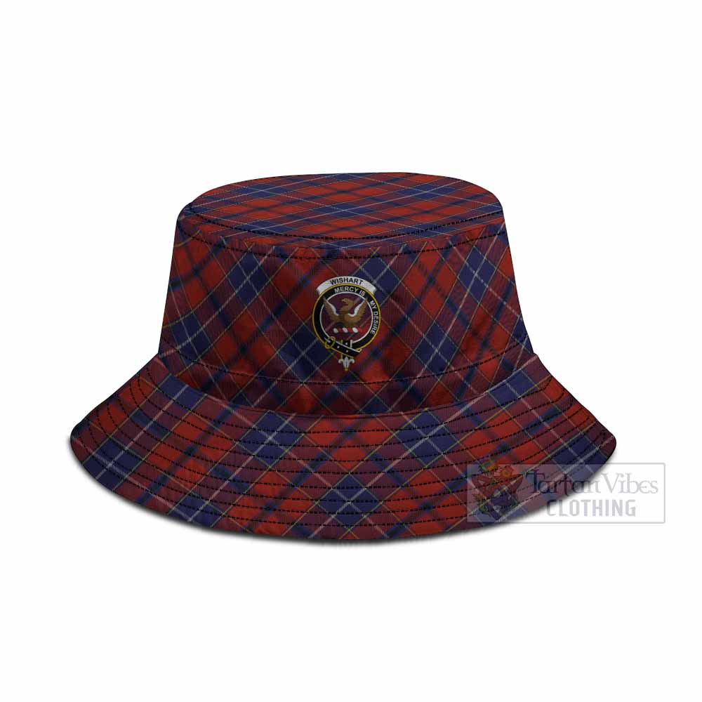 Wishart Tartan Fishing Hat with Family Crest
