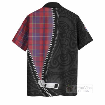 Wishart Tartan Hawaiian Shirt New Zealand Pattern Unique Zipper Stylized