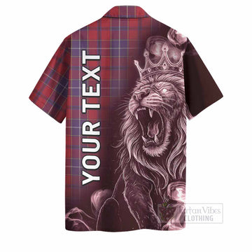Wishart Tartan Hawaiian Shirt Roaring Lion Heritage