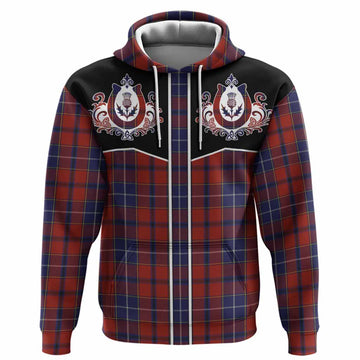 Wishart Tartan Hoodie Horseshoe Ornament Pullover Hoodie - Tartan Vibes Clothing