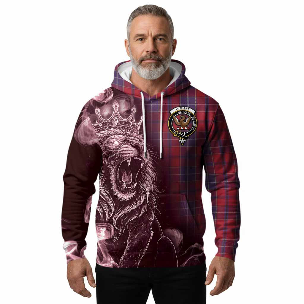 Wishart Tartan Hoodie Roaring Lion Heritage