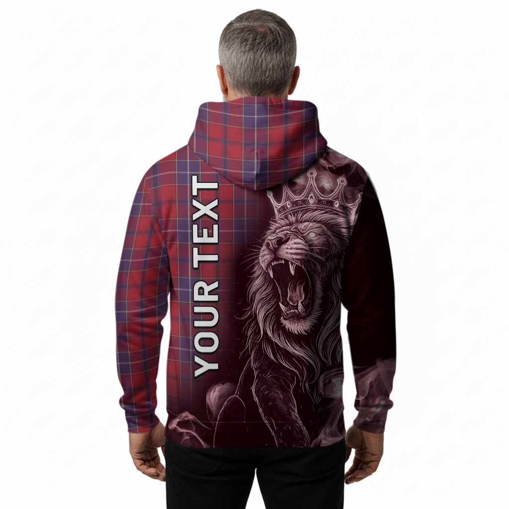 Wishart Tartan Hoodie Roaring Lion Heritage