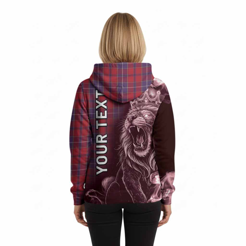 Wishart Tartan Hoodie Roaring Lion Heritage