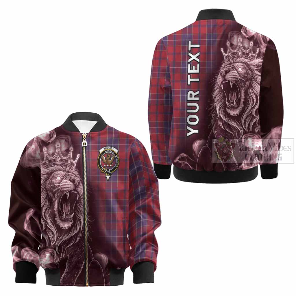 Wishart Tartan Kid Bomber Jacket Roaring Lion Heritage