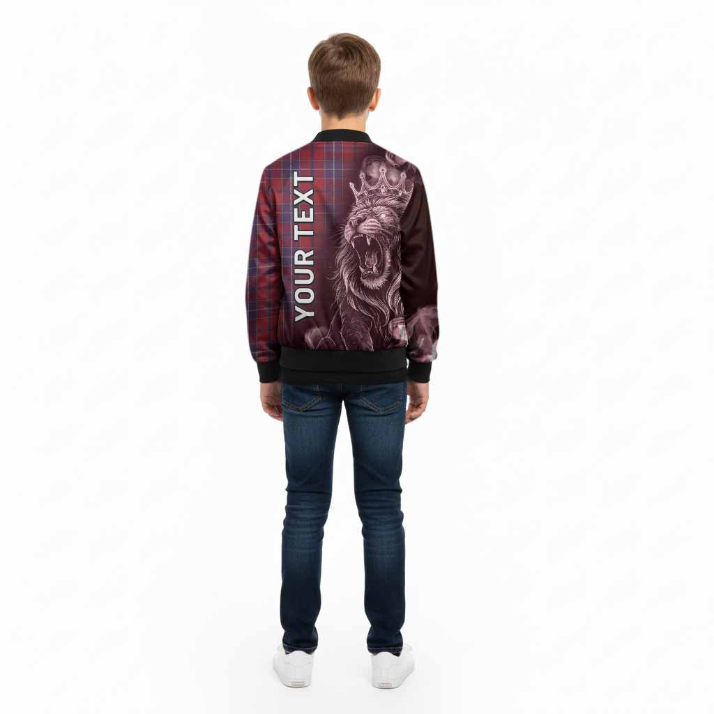 Wishart Tartan Kid Bomber Jacket Roaring Lion Heritage