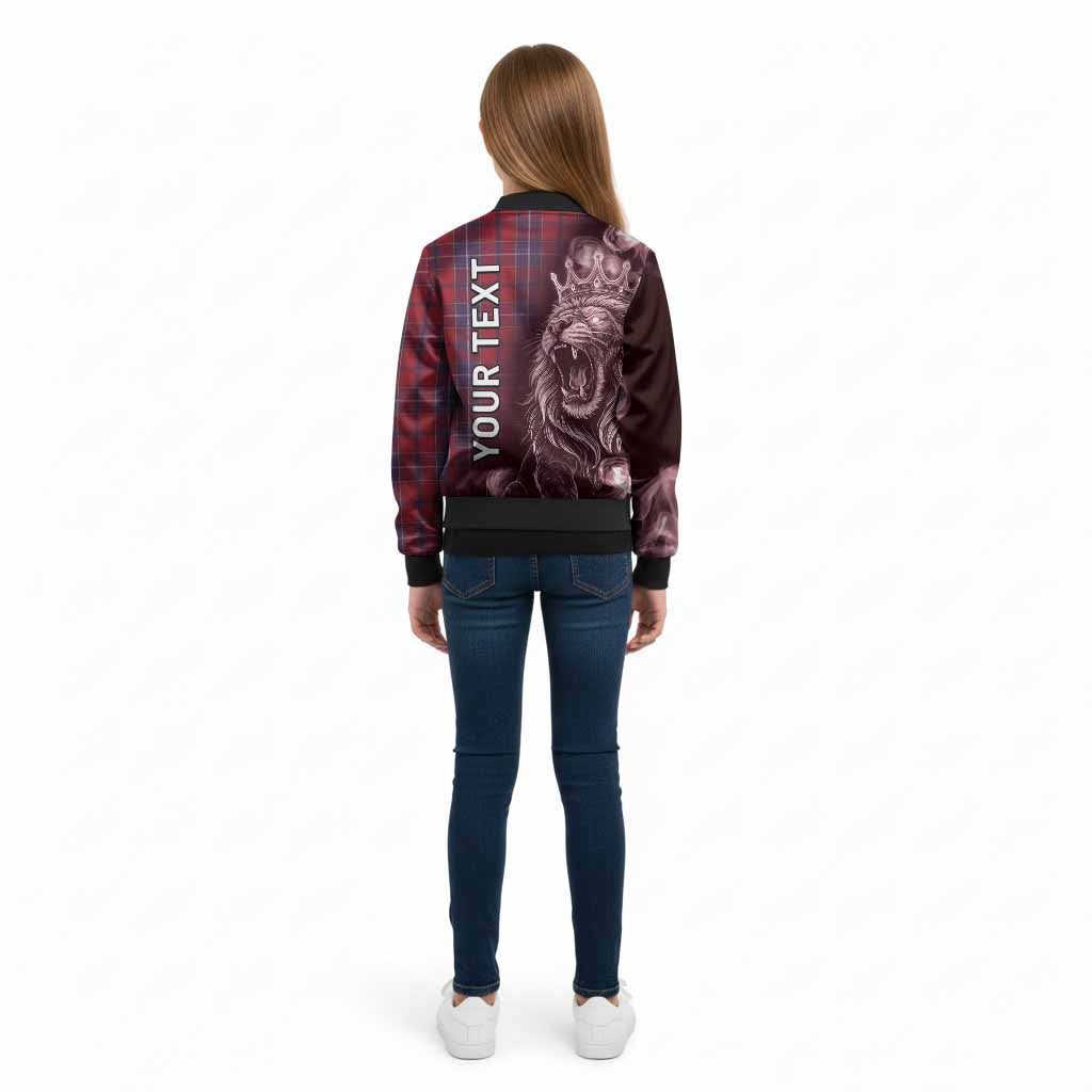 Wishart Tartan Kid Bomber Jacket Roaring Lion Heritage