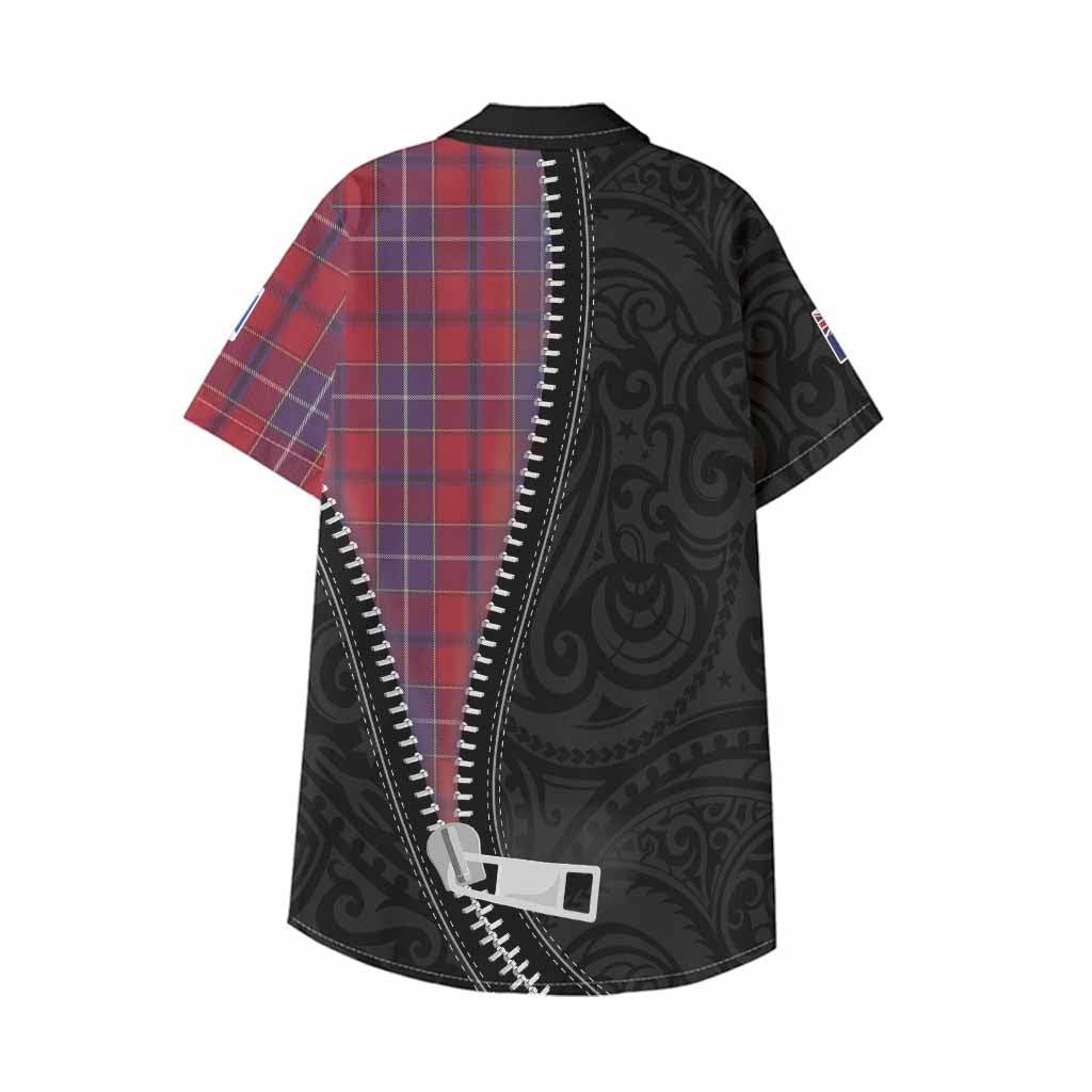 Wishart Tartan Kid Hawaiian Shirt New Zealand Pattern Unique Zipper Stylized