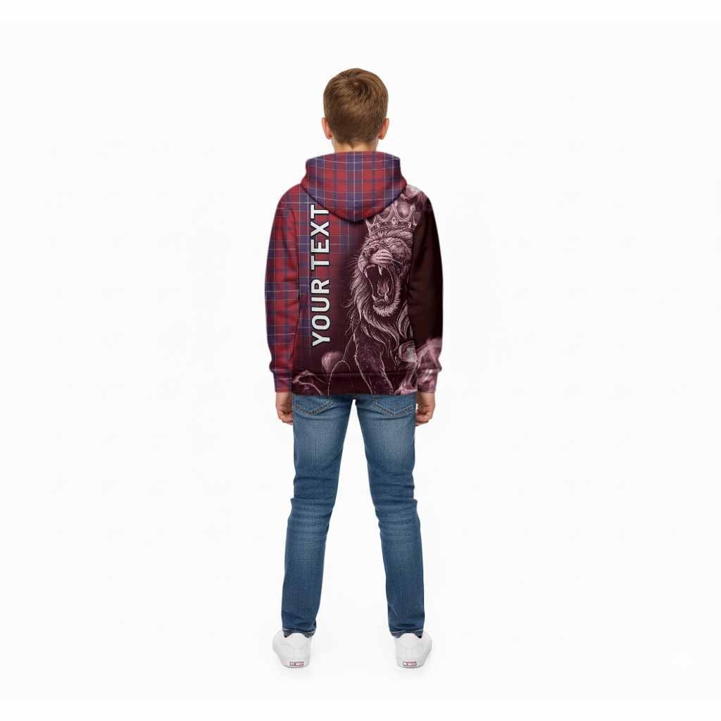 Wishart Tartan Kid Hoodie Roaring Lion Heritage
