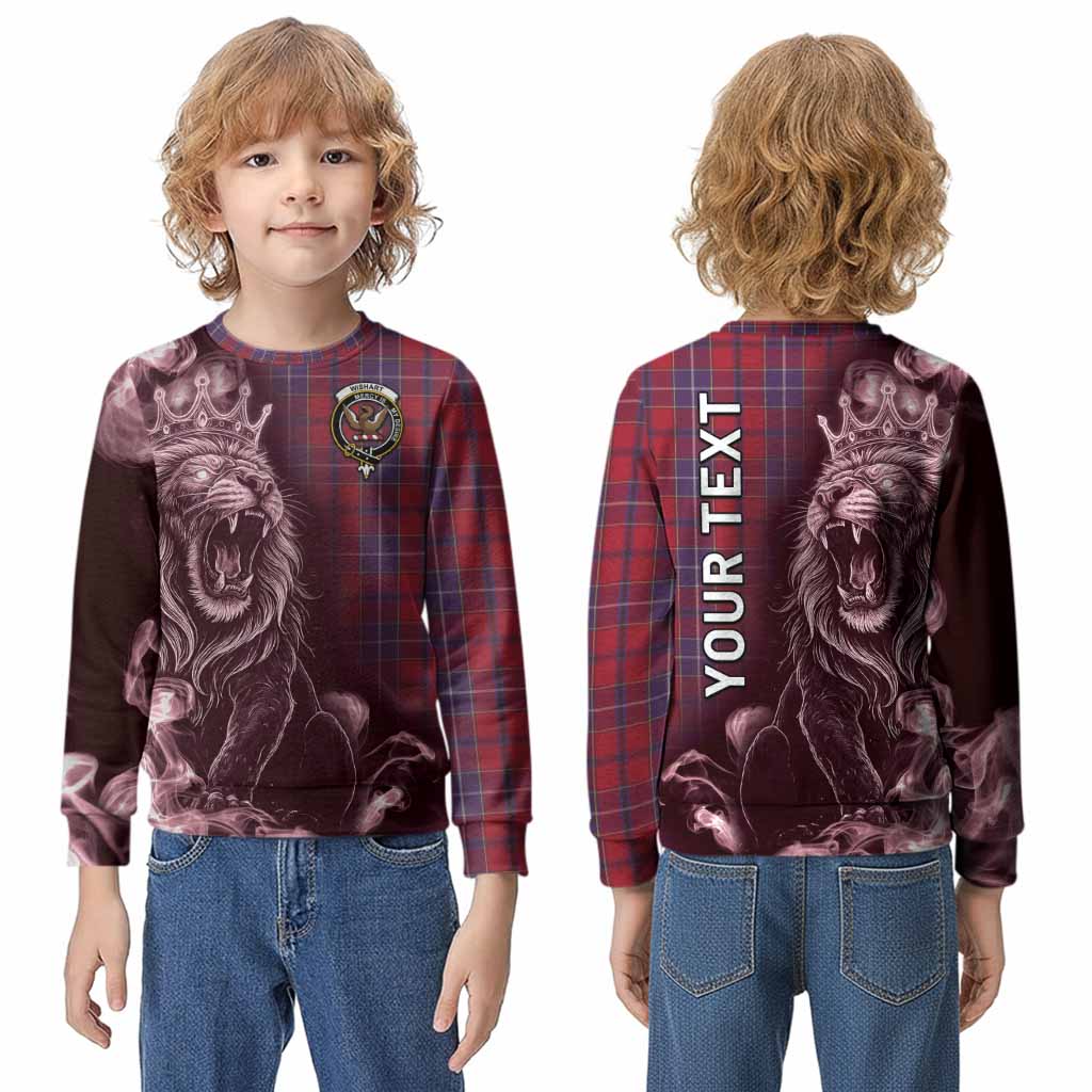 Wishart Tartan Kid Knitted Sweatshirt Roaring Lion Heritage
