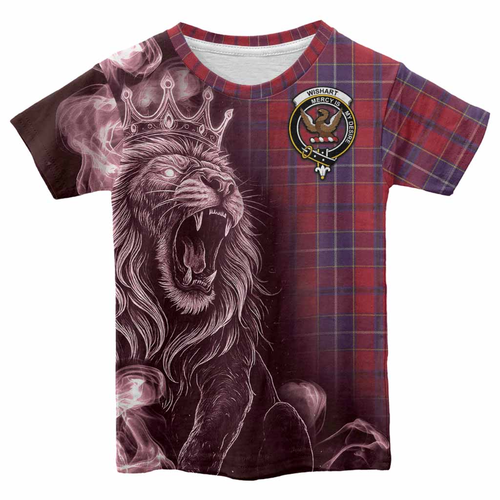 Wishart Tartan Kid T-shirt Roaring Lion Heritage