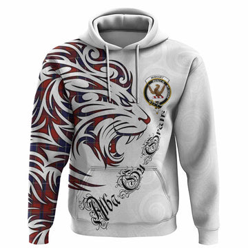 Wishart Tartan Lion Roar Hoodie Alba Gu Brath with Celtic Motifs