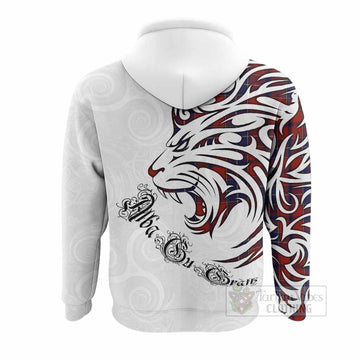 Wishart Tartan Lion Roar Hoodie Alba Gu Brath with Celtic Motifs