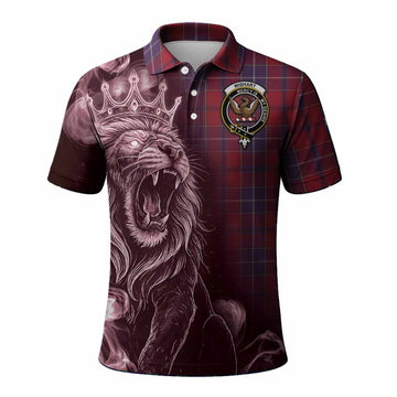 Wishart Tartan Polo Shirt Roaring Lion Heritage