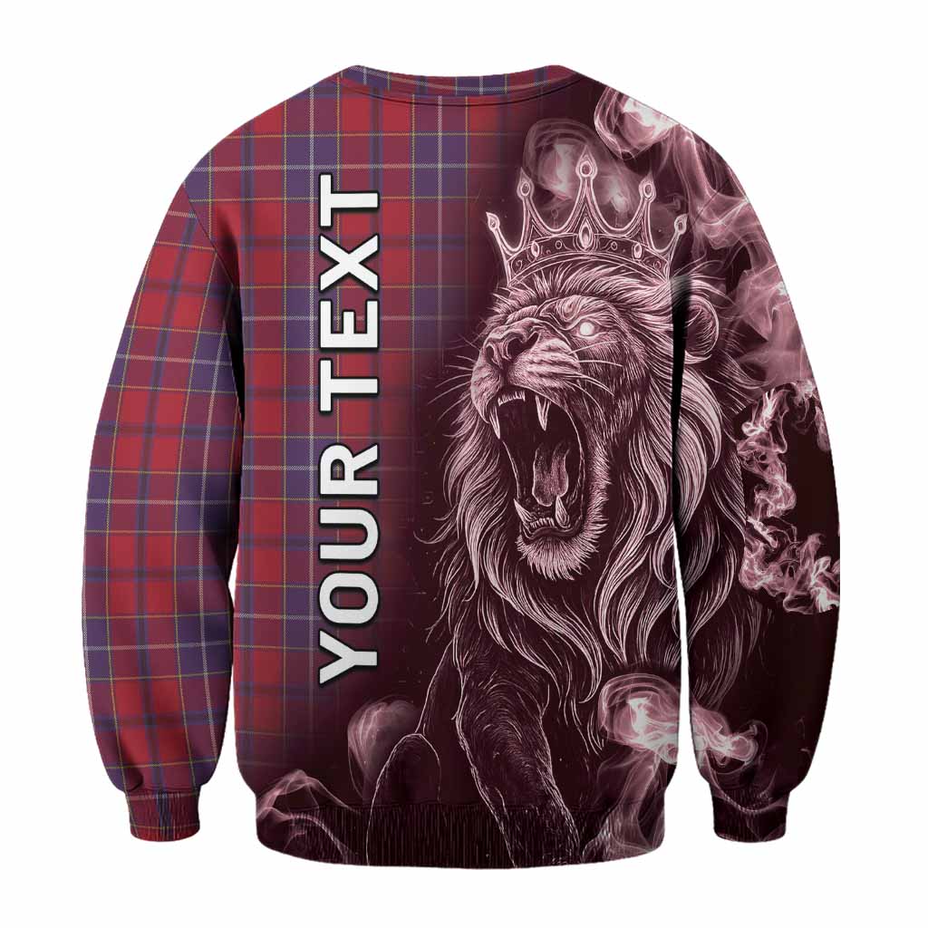 Wishart Tartan Sweatshirt Roaring Lion Heritage