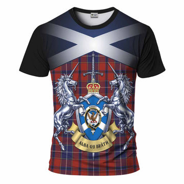 Wishart Tartan T-Shirt Alba Gu Brath Unicorn Crest