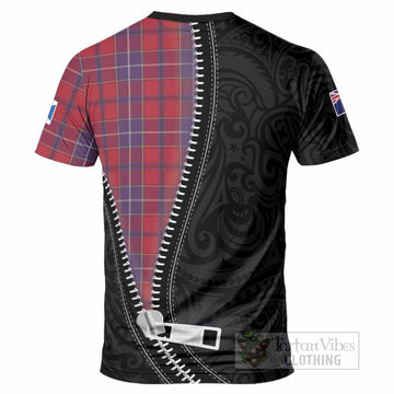 Wishart Tartan T-Shirt New Zealand Pattern Unique Zipper Stylized