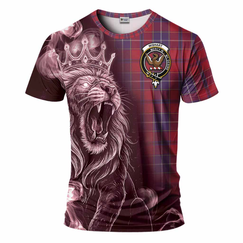 Wishart Tartan T-Shirt Roaring Lion Heritage