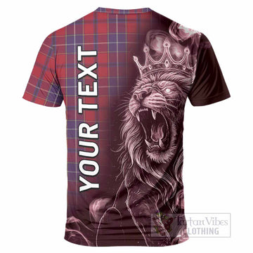 Wishart Tartan T-Shirt Roaring Lion Heritage