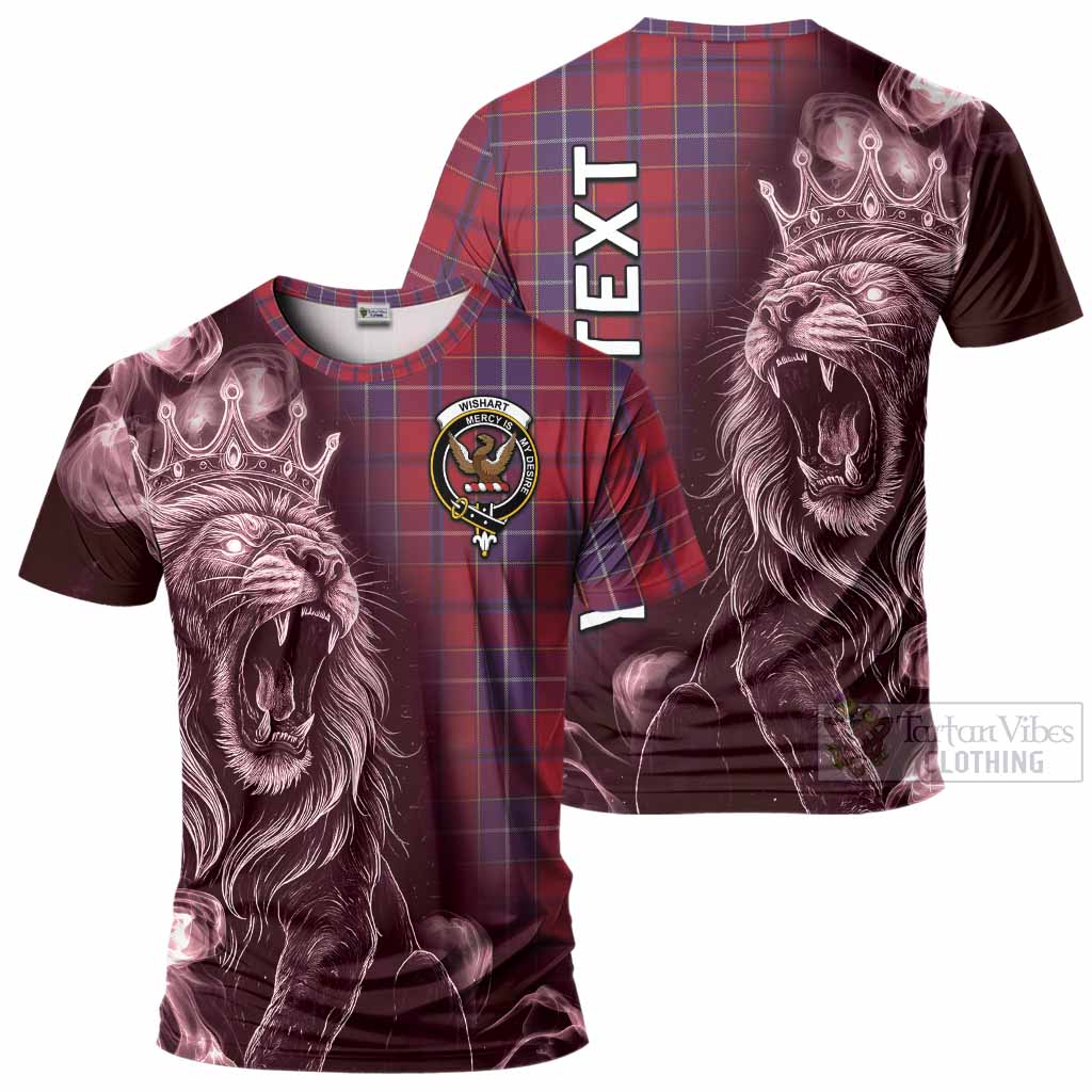 Wishart Tartan T-Shirt Roaring Lion Heritage