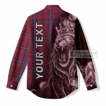 Wishart Tartan Women Casual Shirt Roaring Lion Heritage