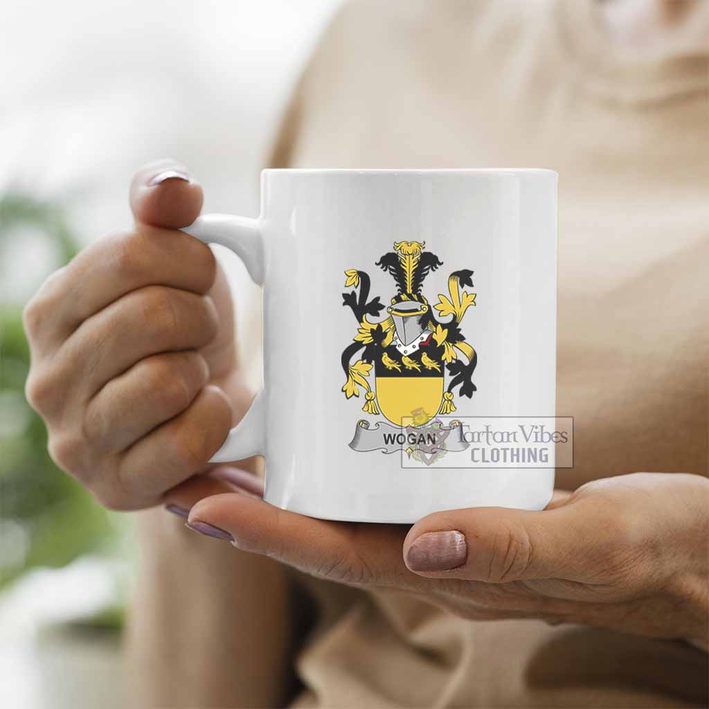 Wogan Irish Clan Coat of Arms Ceramic Mug - 2D-tartanvibesclothing