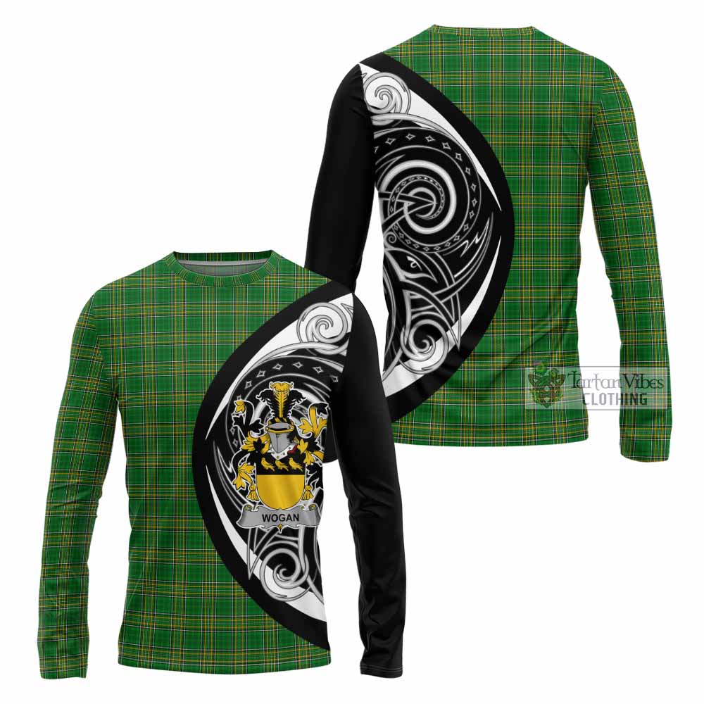 Tartan Vibes Clothing Wogan Irish Clan Long Sleeve T-Shirt Celtic Circle Style