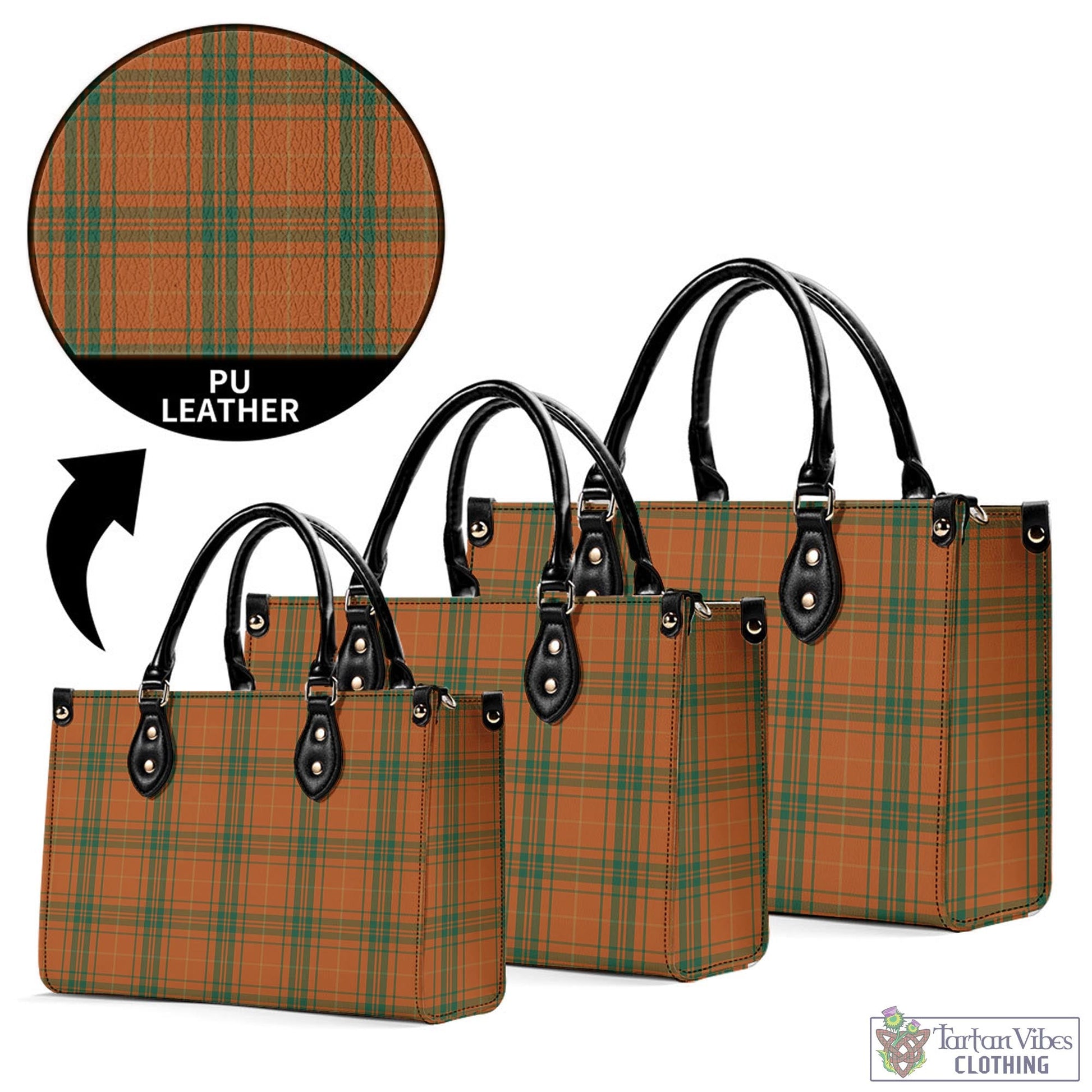 Wolfe Tartan Luxury Leather Handbags - Tartan Vibes Clothing